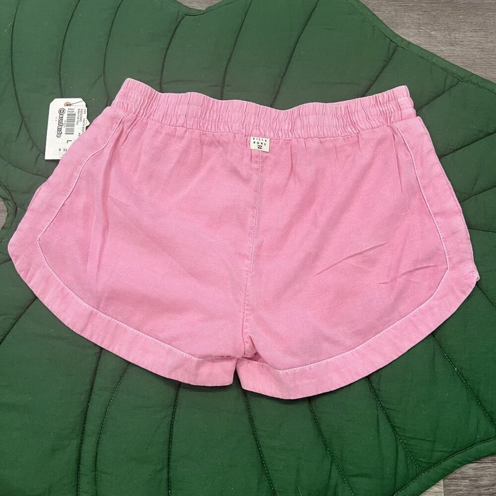 🔹sold🔹Billabong Girls Youth Large Pink Mad For You Pull On Shorts - Picture 2 of 5